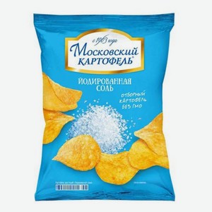 Чипсы Московский картофель йодированная соль, 130 г