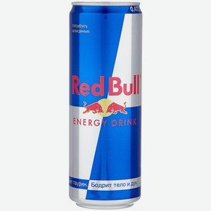 Энергетический напиток Red Bull, металлическая банка, 473 мл