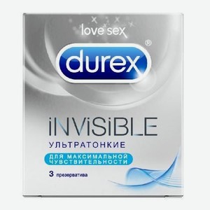 Презервативы марки Durex: Invisible - ультратонкие