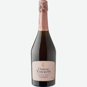 Вино Chateau Tamagne розовое игристые полусухое 12.5% 750мл