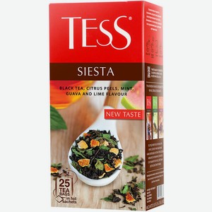 Чай черный Tess Siesta в пакетиках 25 шт, 37 г