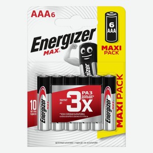 Батарейки Energizer ААА LR03 6 шт.