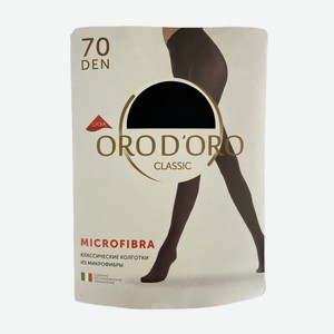 Колготки женские Orodoro Microfibra, 70 ден, размер 3, цвет черный