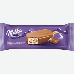 Мороженое Milka эскимо сливочное с шоколадным соусом 62 г