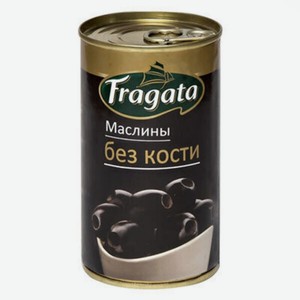 Маслины Fragata Черные, без косточки 350 г