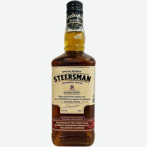 Виски Steersman Бурбон зерновой 40% 500мл