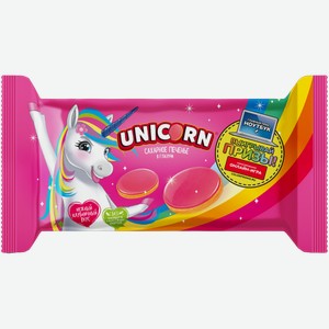 Печенье Unicorn Cахарное в глазури Клубника 105г
