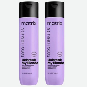 Matrix Шампунь укрепляющий для осветленных волос Total results Unbreak My Blonde с лимонной кислотой, 2 х 300 мл