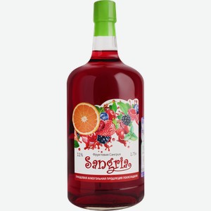 Вино фруктовое Sangria красное полусладкое 11% 1.75л