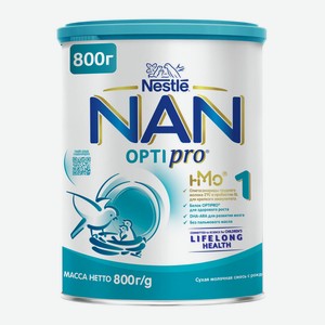 Смесь молочная NAN Optipro 1 с рождения 800г ж/б