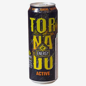 Напиток энергетический Tornado Energy Active 0.45 л, банка 