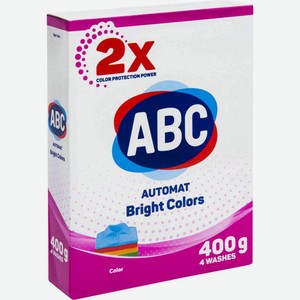 Стиральный порошок ABC Bright Colors, 400 г
