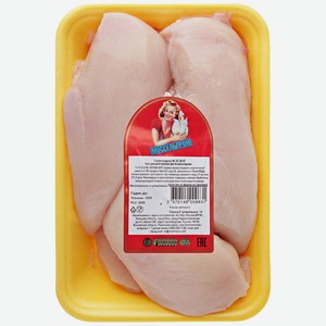 Филе куриное Моссельпром без кожи охлажденное, 1.1-1.4 кг, 1 упаковка 1.2 кг