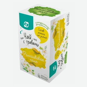 Чай зеленый Командор Ромашковое поле в пакетиках 1,5 г х 20 шт