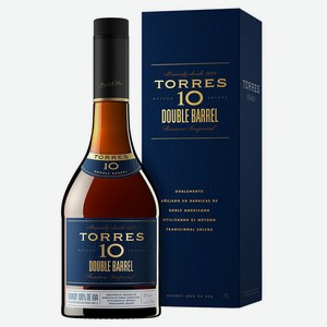  Бренди Torres 10 Double Barrel в подарочной упаковке Испания, 0,7 л