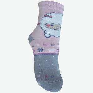 Носки детские тёплые для девочки Гамма р.16-18 цв.Св.розовый арт.С946