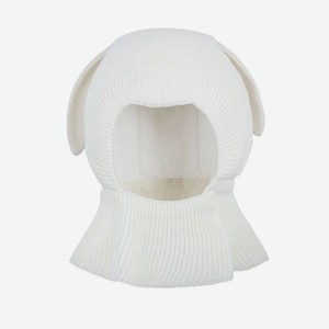 Шапка (шлем) для девочки Чудо-кроха р.46-48 цв.молочный арт.Cb-39