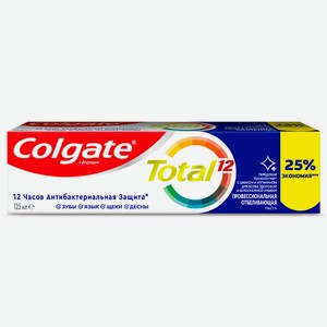 Зубная паста Colgate 125 мл тотал профессиональная отбеливающая