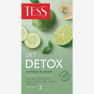 Чай зеленый Tess Get Detox 20пак 30г
