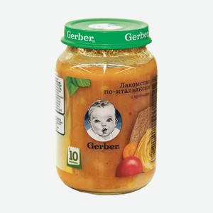 Овощное пюре Gerber Лакомство по-итальянски, с 10 месяцев, 190 г, стеклянная банка