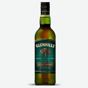 Виски Glenhills Blend купажированный 40% 0.7 л, Испания