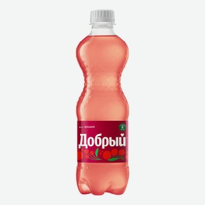 Напиток Добрый Лимонады России со вкусом Вишня безалкогольный сильногазированный ароматизированный 0.5 л