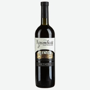 Вино красное Крымский погребок Бастардо сухое, 0,75 л