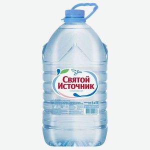 Вода негазированная Святой Источник питьевая, 5 л, пластиковая бутылка