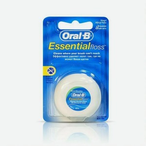 Зубная нить Oral-B Essential Floss мятная, 50 м
