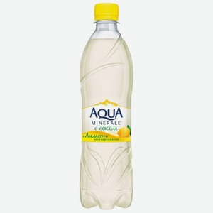 Вода питьевая негазированная Aqua Minerale с соком лимона, 0.5 л