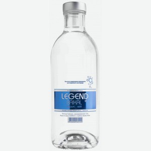 Вода негазированная Legend of Baikal, 500 мл, стеклянная бутылка