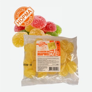 Мармелад НОРМА ассорти/вкус лимона 230г