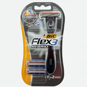 Бритвенный станок Bic Flex 3 Hybrid 3 лезвия, 2 кассеты, 50 г