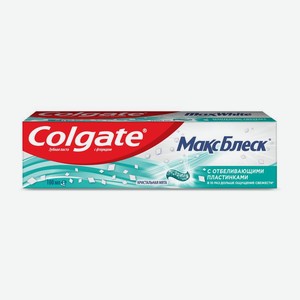 Зубная паста Colgate 100мл мaxe блеск с отбеливающими пластинками