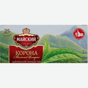 Чай черный Корона Российской Империи 25пак 50г