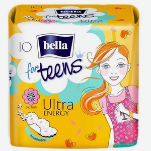 Прокладки Bella For Teens Energy Deo супертонкие 10шт