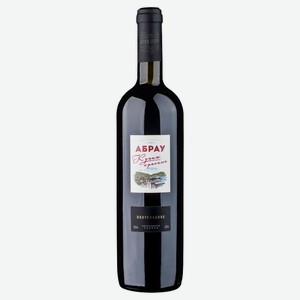 Вино Абрау Купаж красный полусладкое 12%, 0.75 л