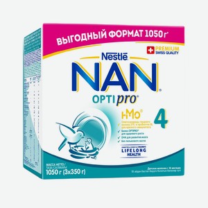 Смесь Nan Optipro молочная с 18 месяцев, 1,05кг