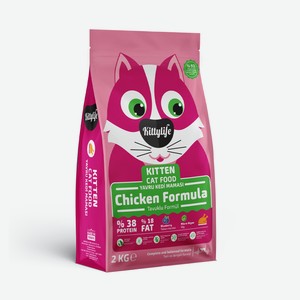 Kittylife сухой корм для котят с курицей и рисом (2 кг)