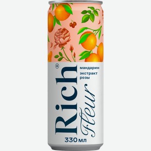 Напиток Rich сокосодержащий виноград лимон мандарин роза 330мл