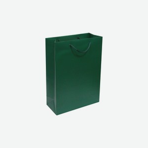 Пакет подарочный Принчипесса зеленый 11,5х36х26 см