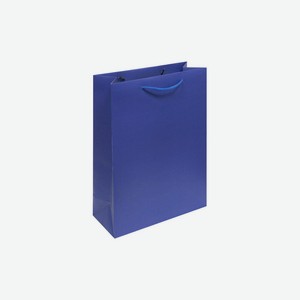 Пакет подарочный Принчипесса синий 11,5х36х26 см