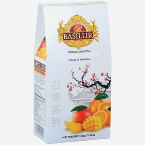 Чай Basilur Манго Апельсин белый, 100г