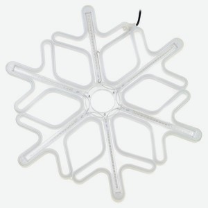 Фигура BABY STYLE Снежинка белый с эффектом белого пульсирования LED гибкий неон улица 60 см