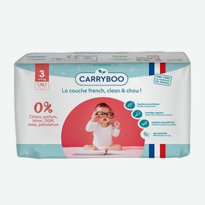 Подгузники CARRYBOO Economy Packs T3 4-9 кг 54 шт
