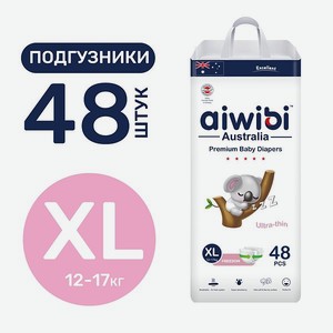 Подгузники детские AIWIBI Premium XL (12-17 кг) 48 шт