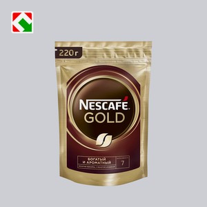 Кофе растворимый  NESCAFE  Gold, 220г, zip-пакет