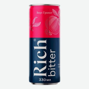 Газированный напиток Rich Bitter тоник-гранат 330 мл