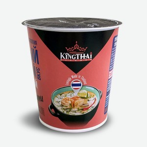 Крем-Суп быстрого приготовления KING THAI  СЛИВОЧНЫЙ ТОМ ЯМ  35 гр стакан