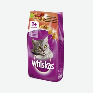 Корм для кошек Whiskas вкусные подушечки с нежным паштетом с кроликом и говядиной, 1.9 кг
